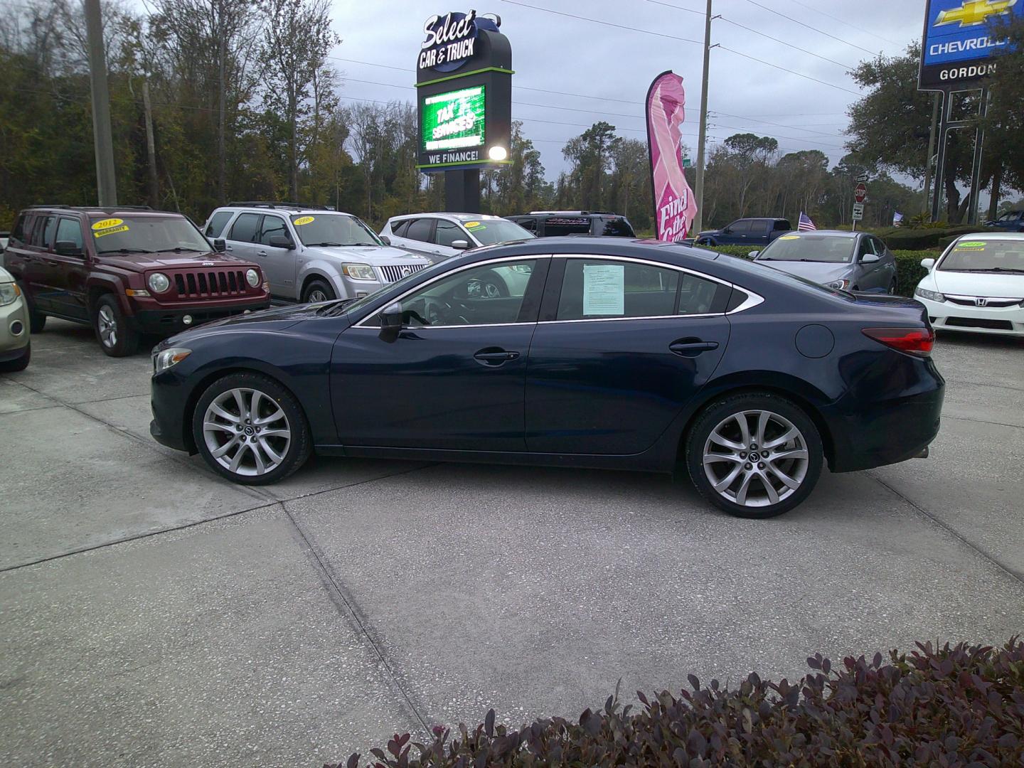 2017 BLUE MAZDA MAZDA6 TOURING (JM1GL1V54H1) , located at 390 Hansen Avenue, Orange Park, FL, 32065, (904) 276-7933, 30.130497, -81.787529 - Photo#4